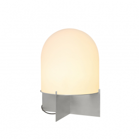 Dome Golvlampa Polished Nickel/White Frosted