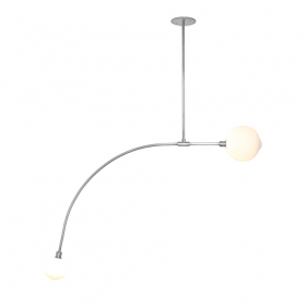 Balance 1.0 Pendel Brushed Nickel/White Dipped