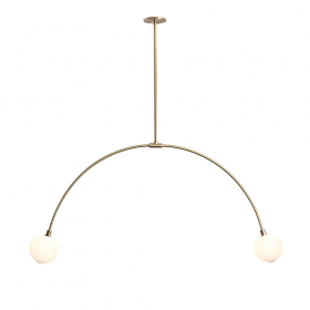 Balance 2.0 Pendel 110mm Sphere Brushed Brass/White Dipped