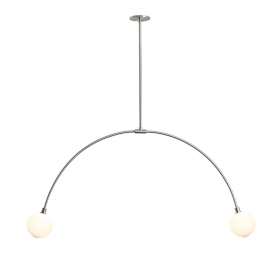 Balance 2.0 Pendel 110mm Sphere Brushed Nickel/White Dipped