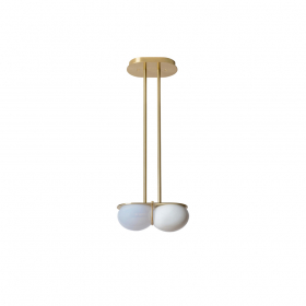 Twin 4.0 Pendel Brushed Brass/Oyster/White