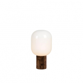 Skene Bordslampa Trä/Opalglas