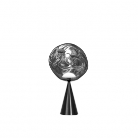 Melt Cone Fat LED Bordslampa Silver