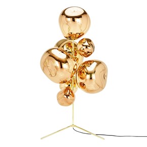 Melt Stand Chandelier Golvlampa Gold