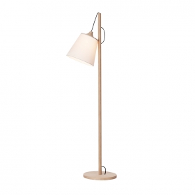 Pull Golvlampa Oak/White