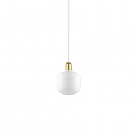 Amp Pendel Small White/Brass