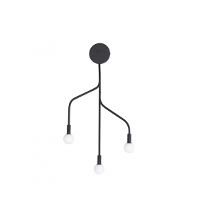 Vekst Vägglampa Black
