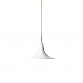 Petalii 1 Pendel Small White/Polished Brass