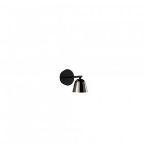 Lighto A Vägglampa Matt Black/Black Chrome
