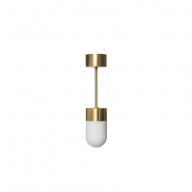Vox Taklampa Brass/Opal Glass