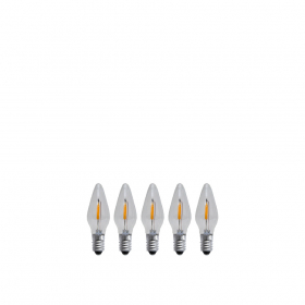 Reservlampa LED 3-Steg Dim 0,5W 14-55V E10 5-Pack