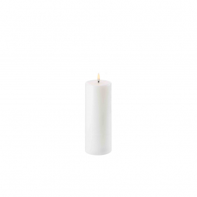 Uyuni Pillar LED Candle 23cm Nordic White