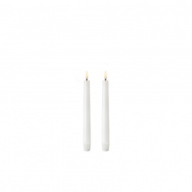 Uyuni Taper LED Candle 23cm Nordic White 2-Pack