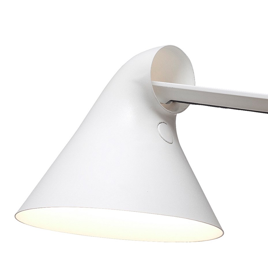 NJP Vägglampa Lång Arm Vit Njp Vit Lång Arm Led Vägglampa
