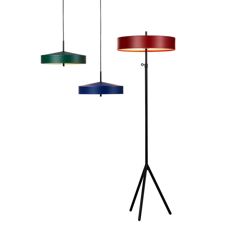 Cymbal 46 Golvlampa Blå