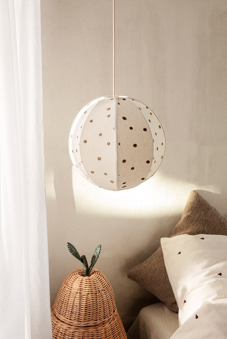 Ferm Living Dots Lampskärm Ø35cm Embroidered Textile