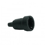 Skarvuttag Med Brytskydd Svart Jordad Skarvuttag Med Brytskydd Svart Jordad