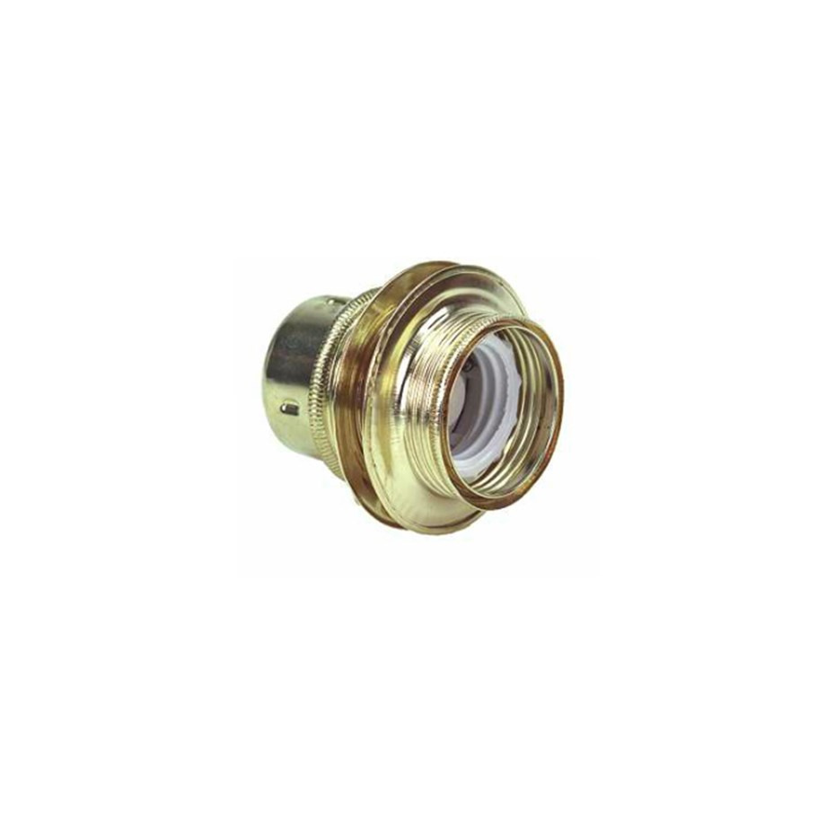 Lamphållare E27 Gängad Mässing Jordad