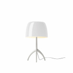 Lumiere Bordslampa Large Aluminium/White Med Dimmer Foscarini Lumiere Bordslampa Large Aluminium/White Med Dimmer