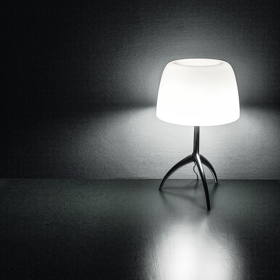 Lumiere Bordslampa Large Aluminium/White