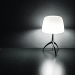 Lumiere Bordslampa Large Champagne/White Med Dimmer Lumiere Bordslampa Large Champagne/White Med Dimmer
