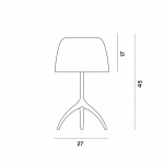 Lumiere Bordslampa Large Champagne/White Lumiere Bordslampa Large Champagne/White