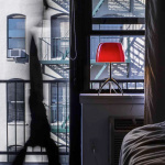 Lumiere Bordslampa Small Black Chrome/White Med Dimmer Lumiere Bordslampa Small Black Chrome/White Med Dimmer