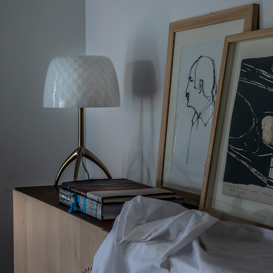 Lumiere 30th Bordslampa Small Champagne/Bulles Med Dimmer