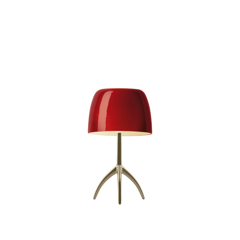 Foscarini Lumiere Bordslampa Small Champagne/Cherry Med Dimmer