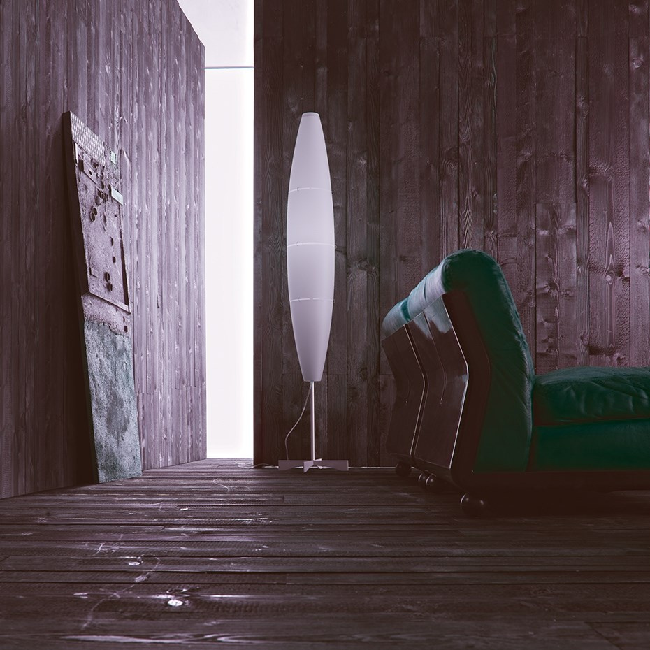 Havana Golvlampa Aluminium/White Med Dimmer