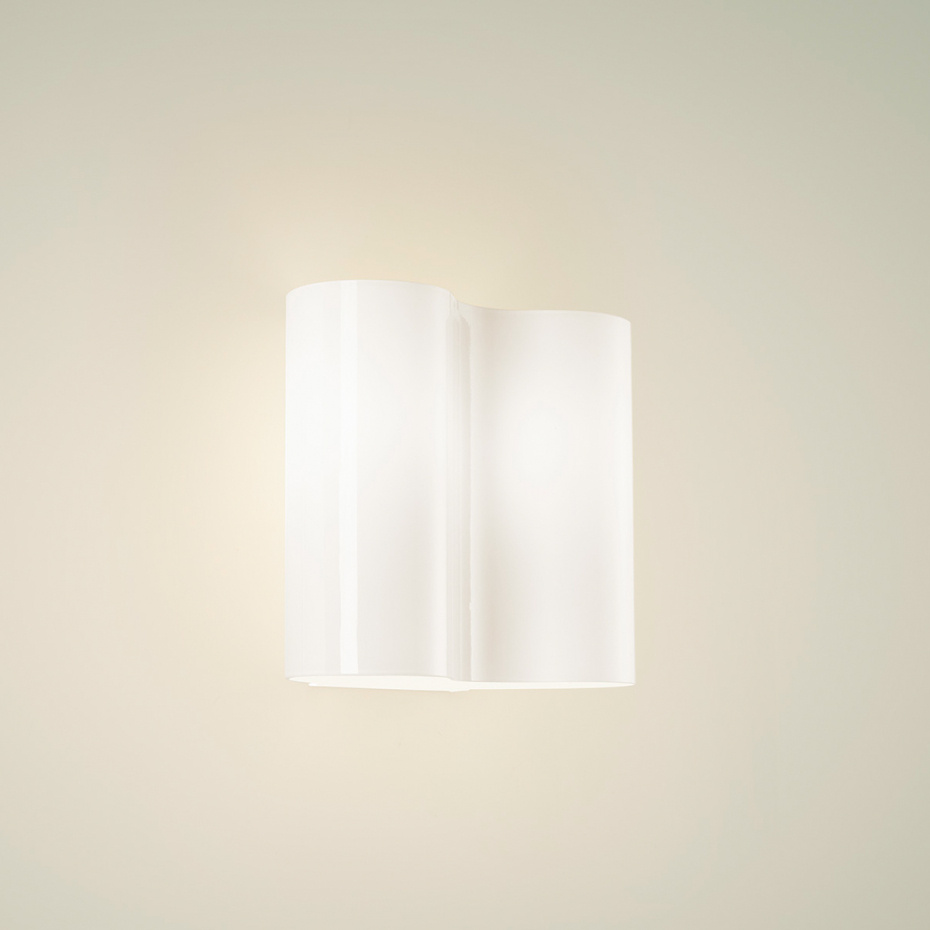 Double Vägglampa Polished White