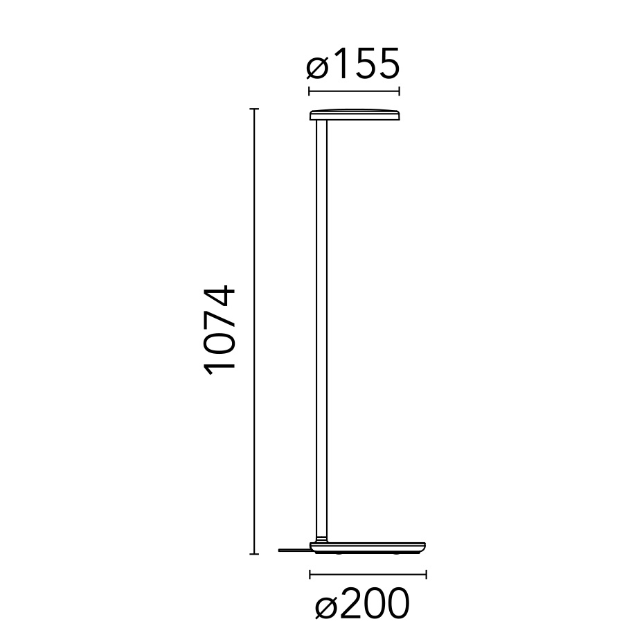 Oblique Golvlampa Matt Anthracite