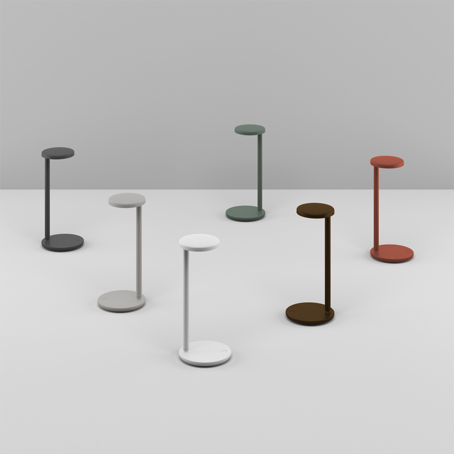 Oblique Bordslampa Matt Brown