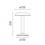 Gustave Residential Bordslampa Raw Aluminum Gustave Residential Bordslampa Raw Aluminum