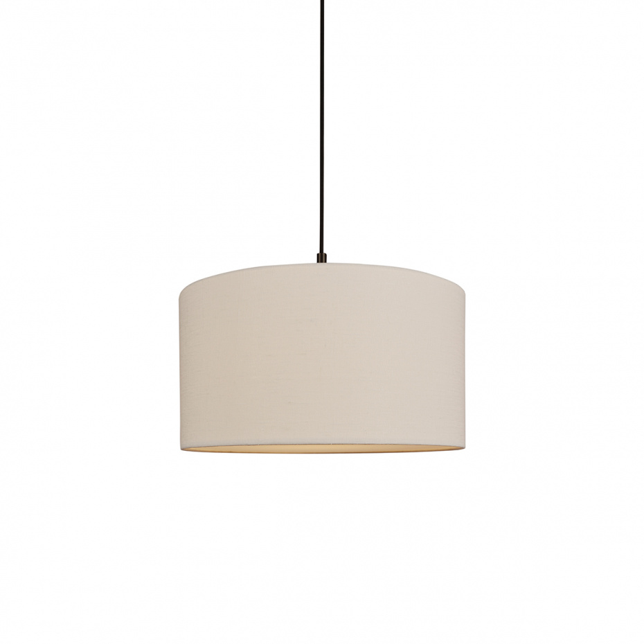Soft Pendel Ø44cm Vit Linne/Metallic Bronze