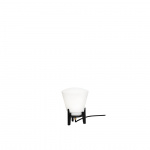 KH#100 Bordslampa Lg Svart/Opalglas