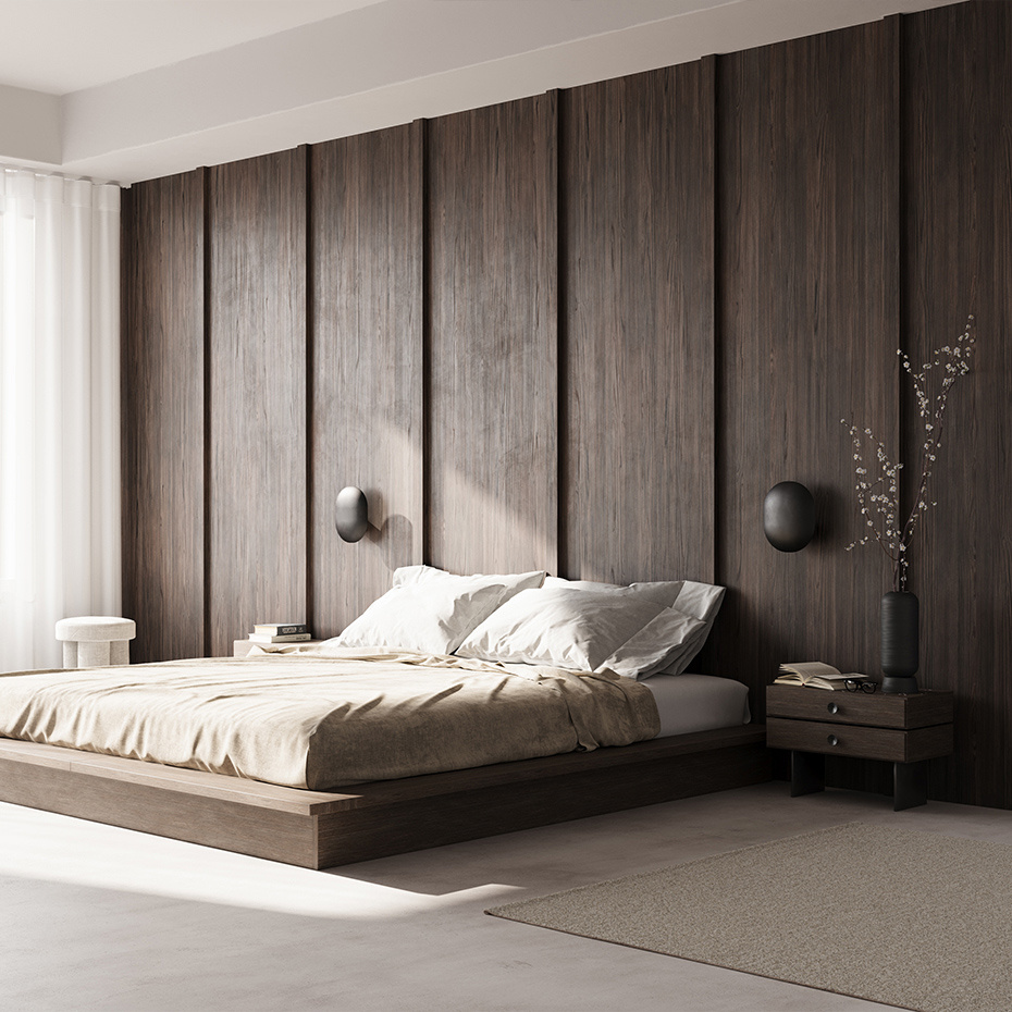 Clam Vägglampa Burned Black