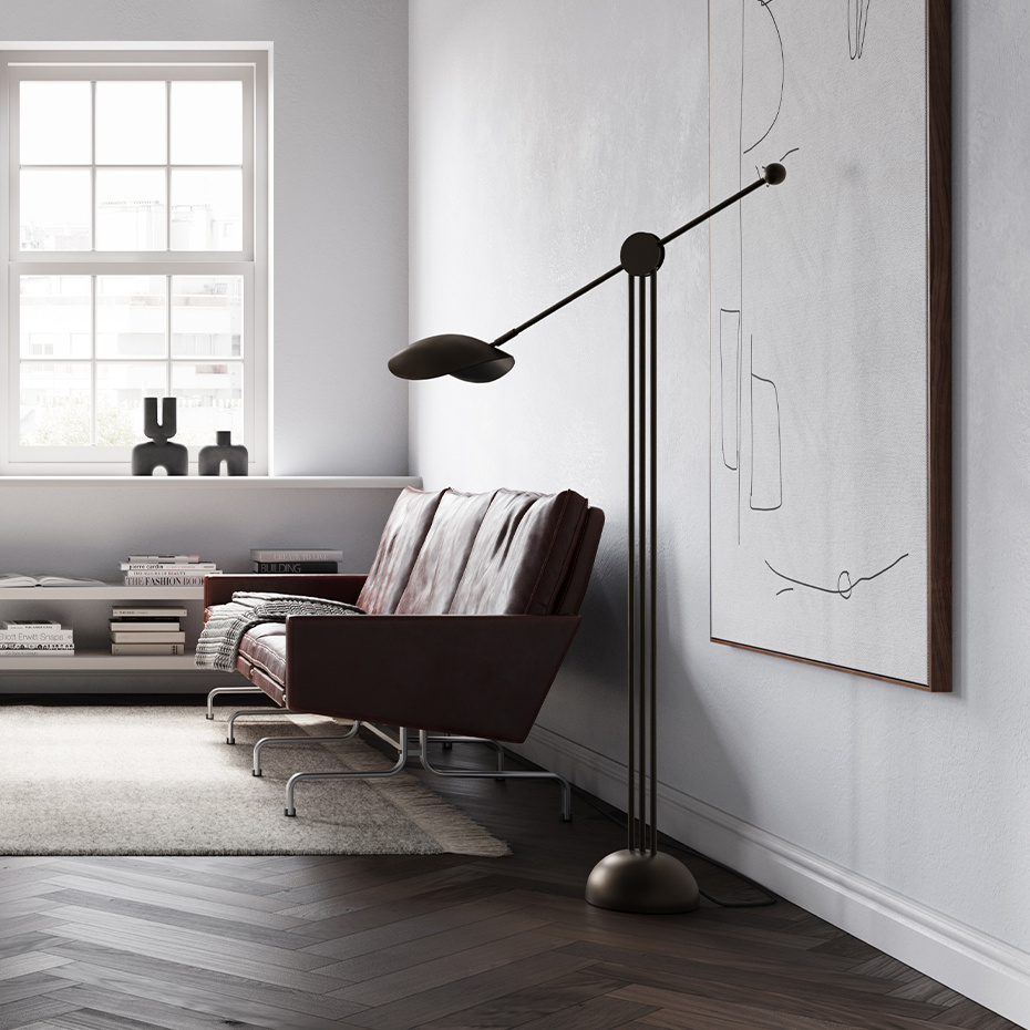 Stingray Golvlampa Bronze