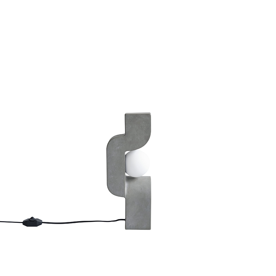 Sitting Man Bordslampa Mini Dark Grey