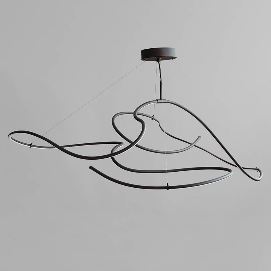 Ghost Ljuskrona Big Burned Black