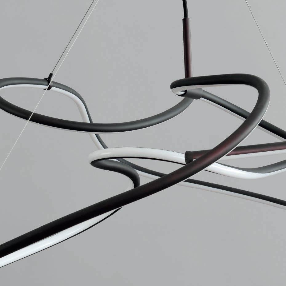 Ghost Ljuskrona Big Burned Black