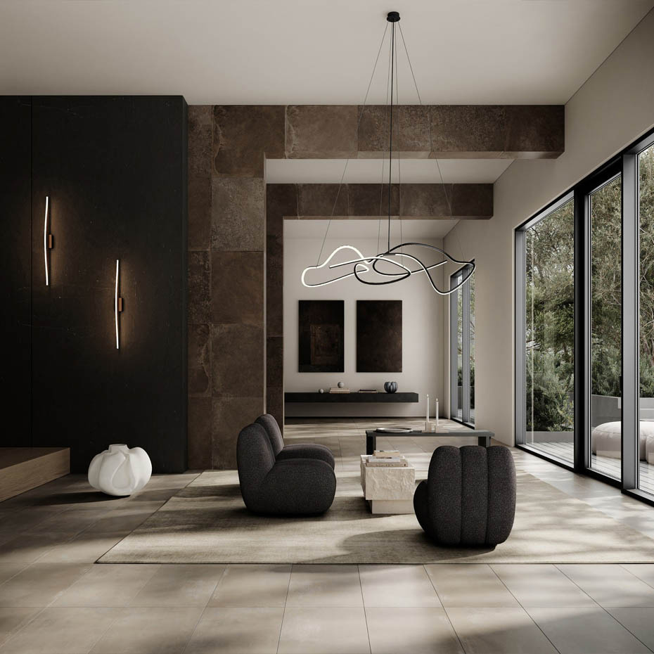 Ghost Ljuskrona Big Burned Black