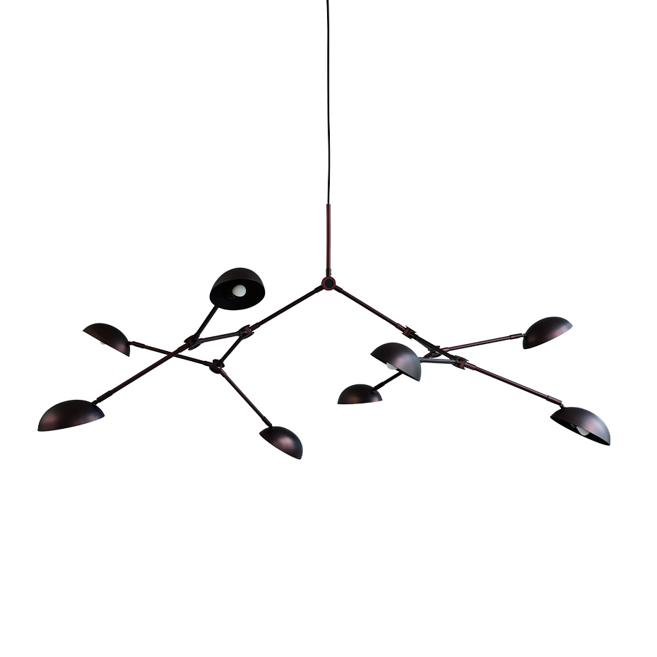 101 Copenhagen Drop Ljuskrona Burned Black 5m