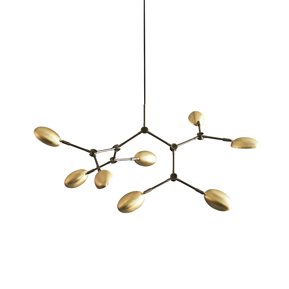 101 Copenhagen Drop Ljuskrona Mini Brass 5m