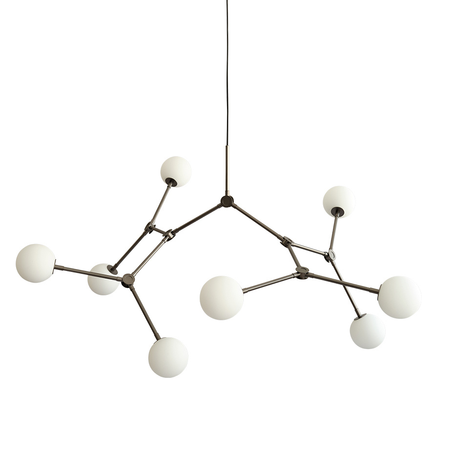 101 Copenhagen Drop Ljuskrona Bulp Grey 5m