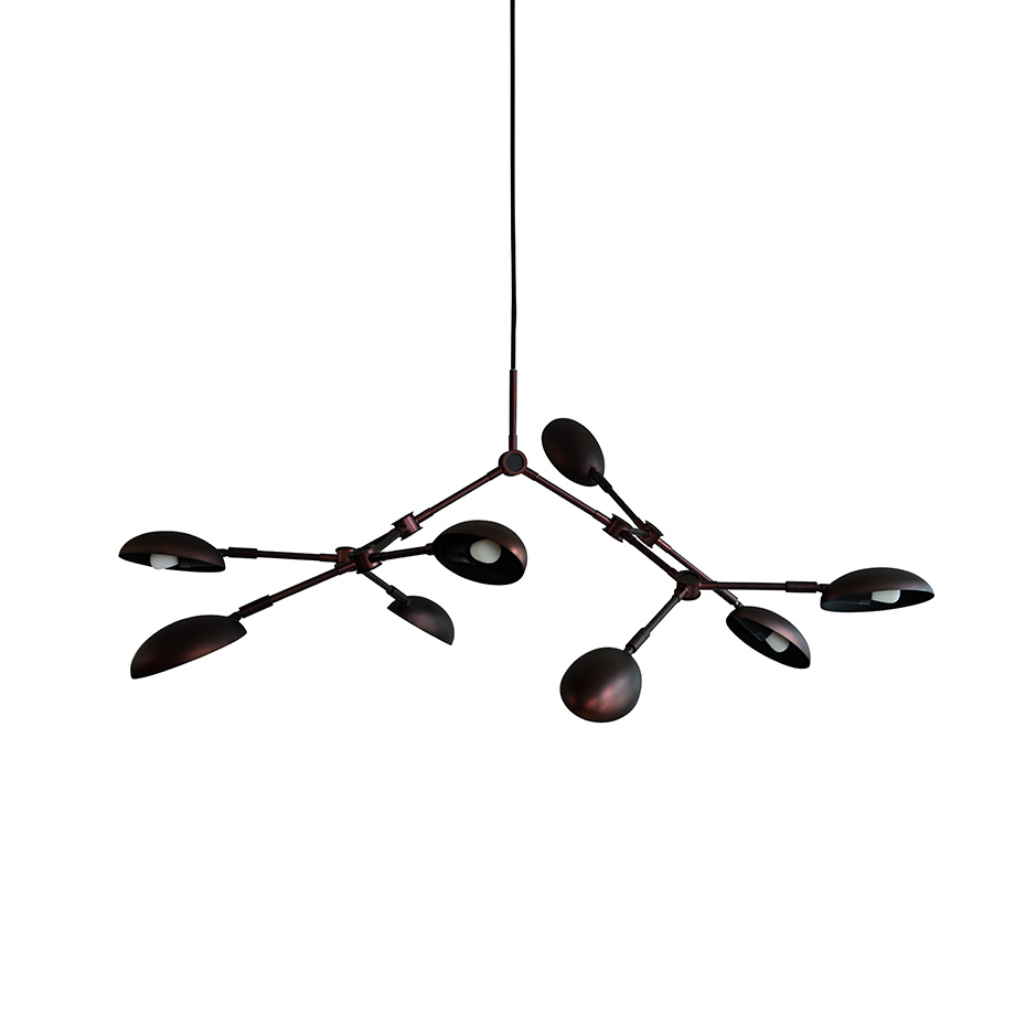 101 Copenhagen Drop Ljuskrona Mini Burned Black 5m