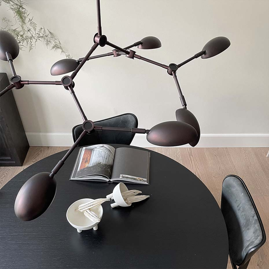 Drop Ljuskrona Mini Burned Black 5m