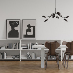 Drop Ljuskrona Mini Burned Black 5m Drop Ljuskrona Mini Burned Black 5m