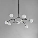 Drop Ljuskrona Bulp Mini Grey 5m Drop Ljuskrona Bulp Mini Grey 5m