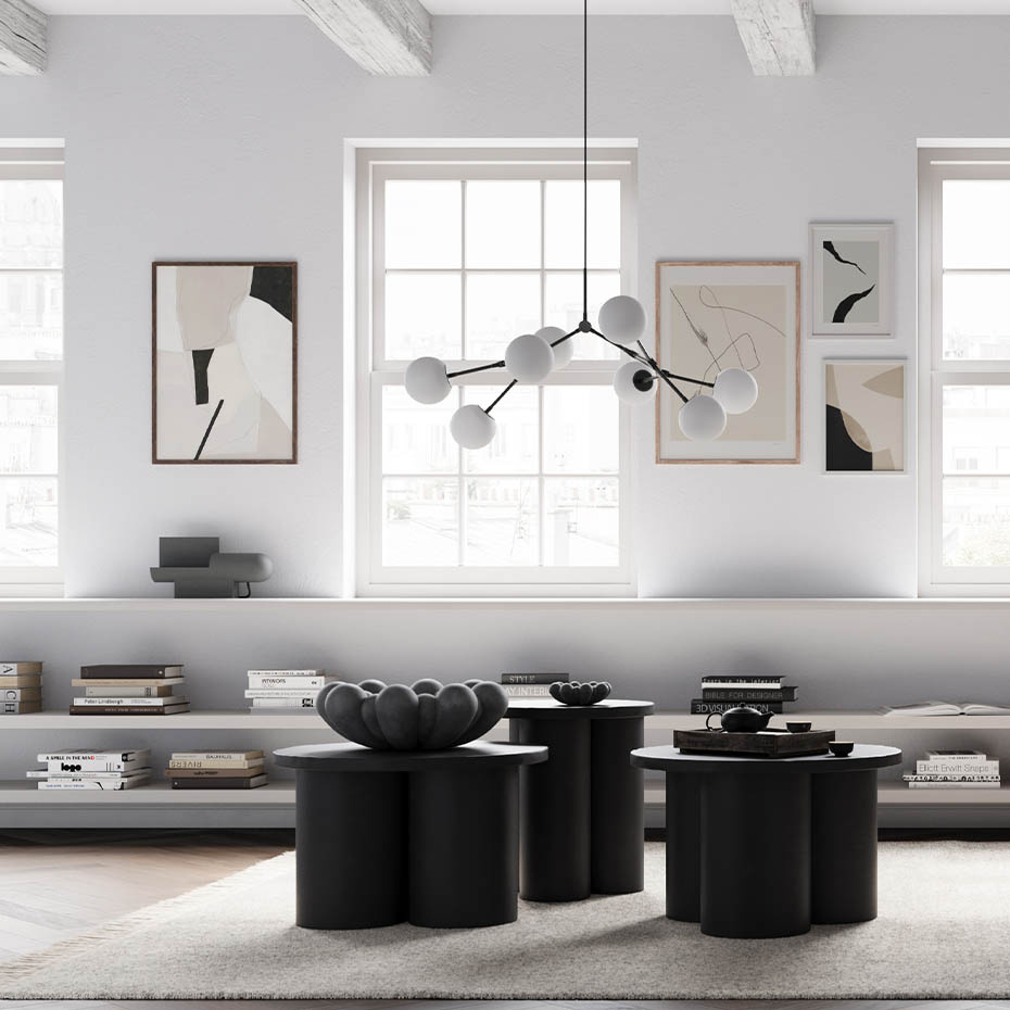 Drop Ljuskrona Bulp Mini Grey 5m